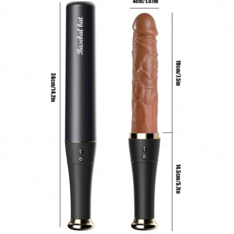 Dương vật ngụy trang gạy bóng chày rung thụt, liếm 2 đầu siêu hót