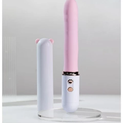 Que rung thụt nắp đậy tai gấu siêu kích thích đáng yêu