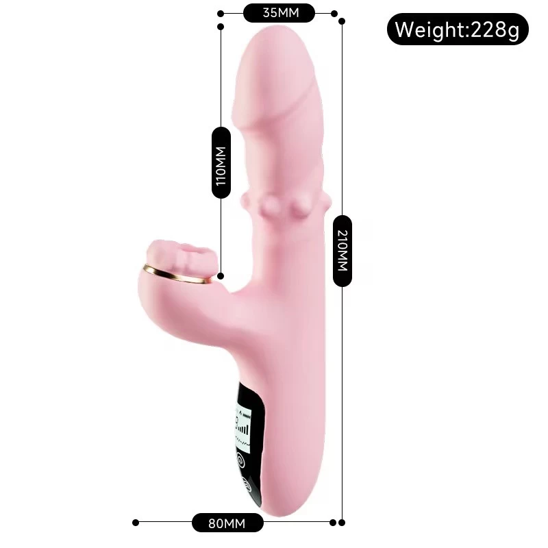 Dương bi 2 nhánh rung - thụt - hút-ấm màn hình LED