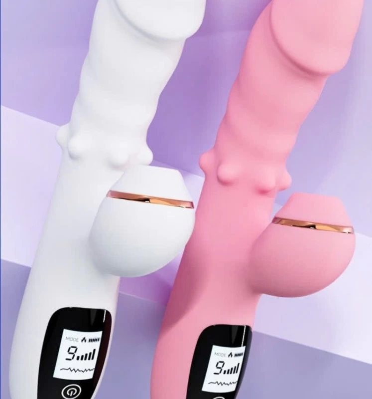 Dương bi 2 nhánh rung - thụt - hút-ấm màn hình LED