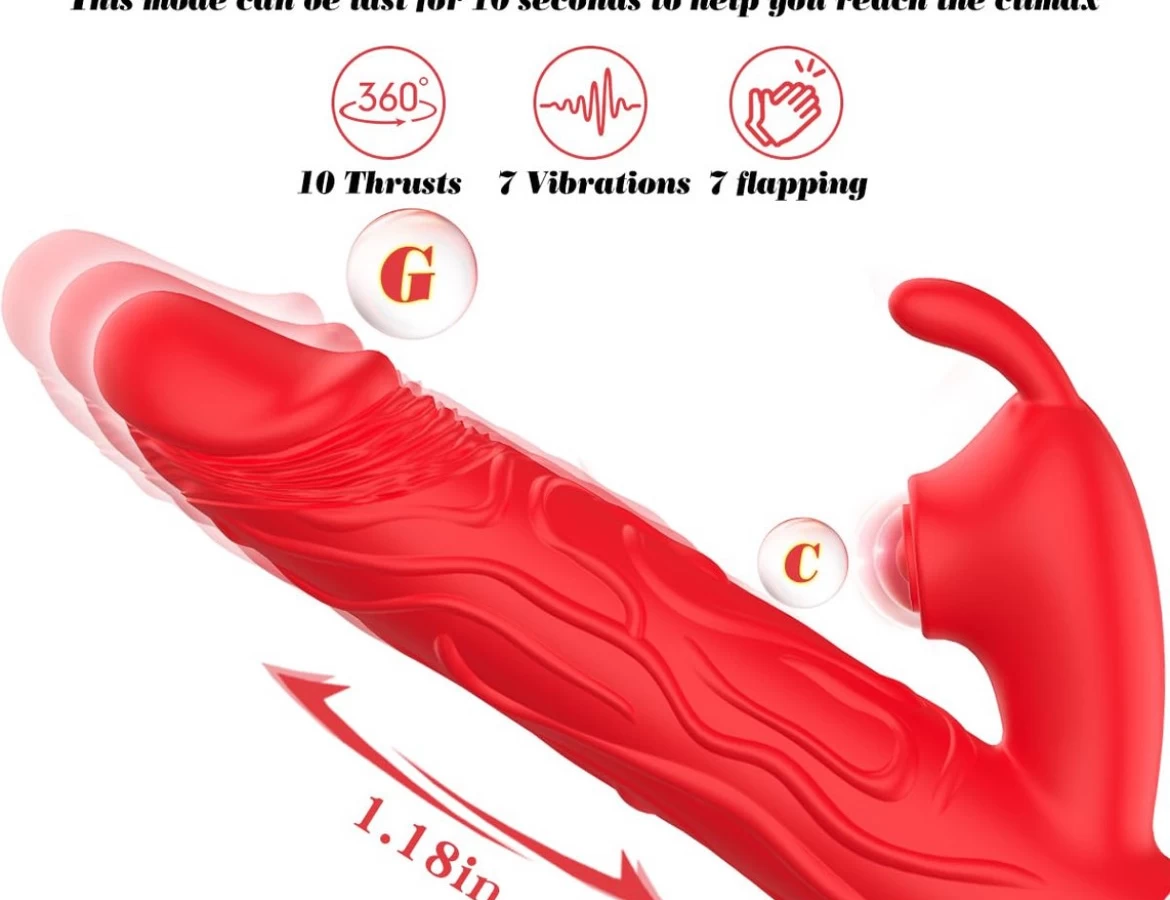 Dương V50 rung thụt nhiệt tai thỏ gắn bi kích thích siêu đã