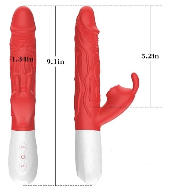 Dương V50 rung thụt nhiệt tai thỏ gắn bi kích thích siêu đã