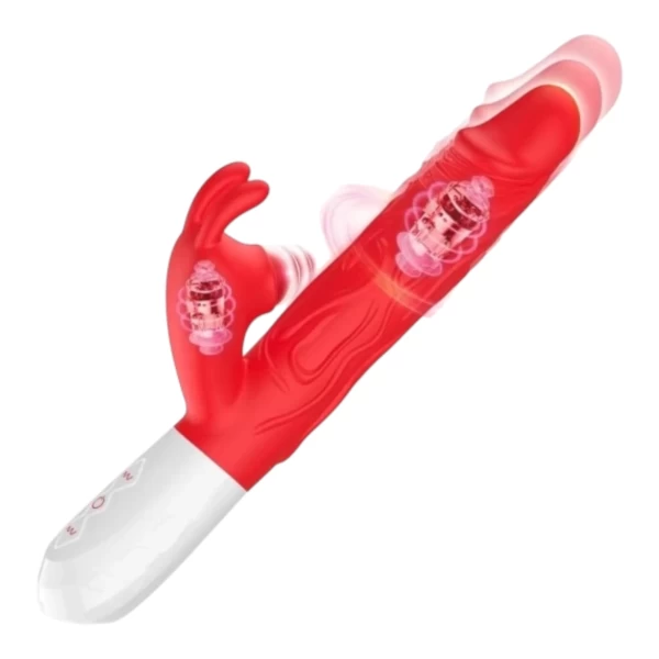 Dương V50 rung thụt nhiệt tai thỏ gắn bi kích thích siêu đã