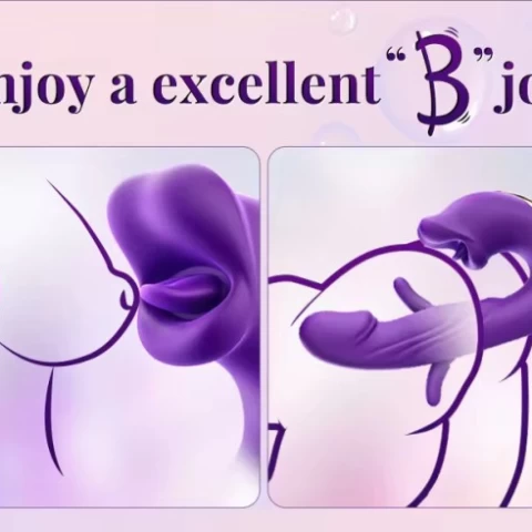 Dương vật giả rung-đá lưỡi-miệng liếm mút A RED LIP