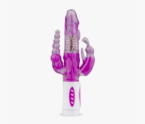 Dương Vật Giả 3 Nhánh Raving Rabbit Intimate System Purple