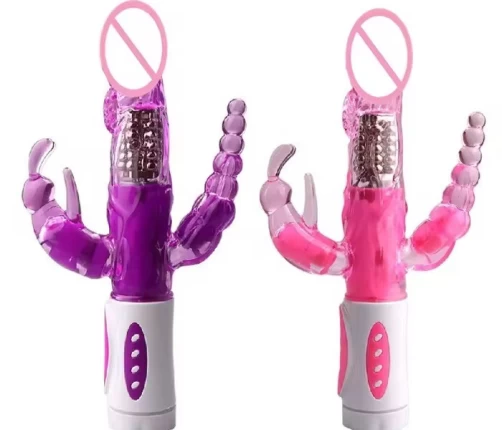 Dương Vật Giả 3 Nhánh Raving Rabbit Intimate System Purple