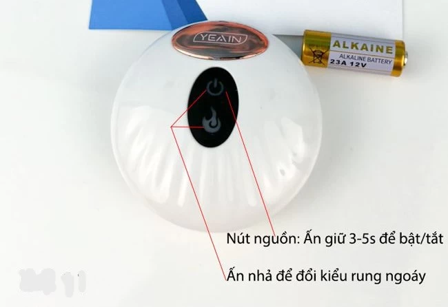Dương vật giả có đế rung ngoáy YEAIN Devil điều khiển từ xa