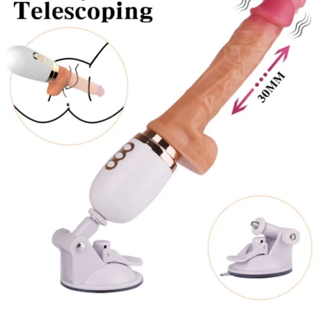 Dương vật giả đa năng rung thụt nhiều chế độ phát nhiệt