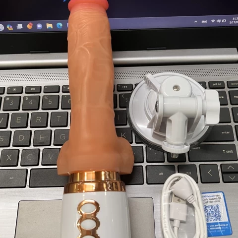Dương vật giả đa năng rung thụt nhiều chế độ phát nhiệt
