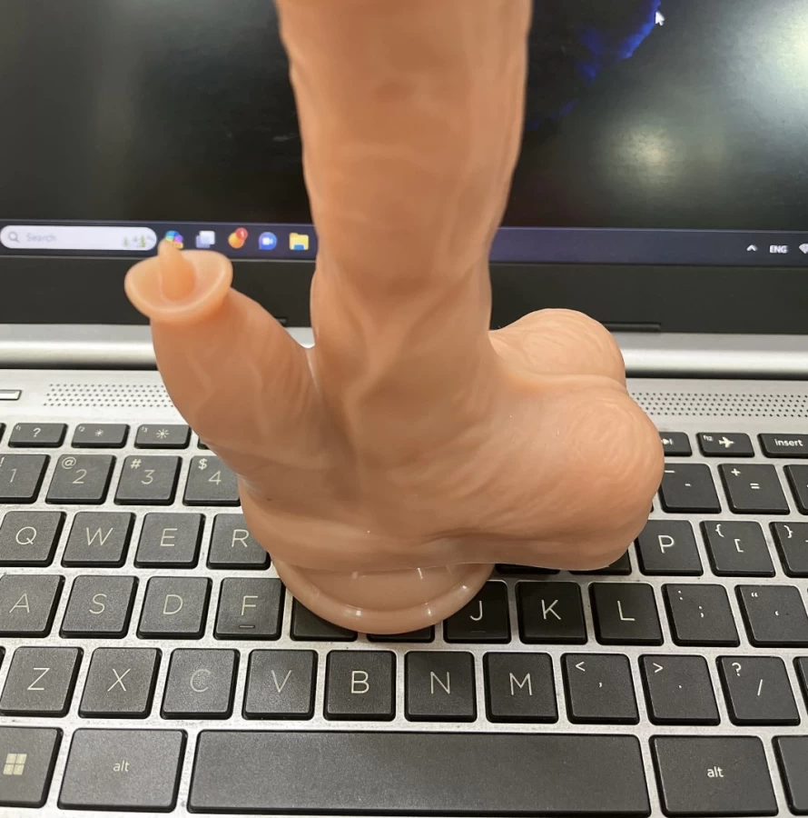 Dương vật giả 2 đầu rung thụt, sưởi ấm điều khiển từ xa