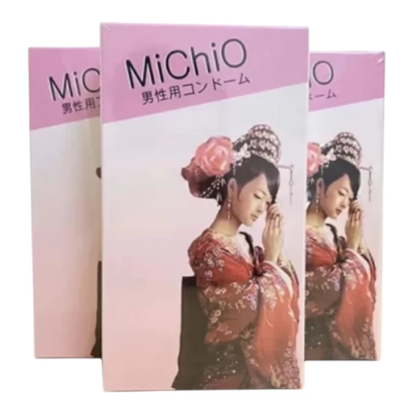 Bao cao su MiChiO gân siêu mỏng chân thật 12 bao nhật bản