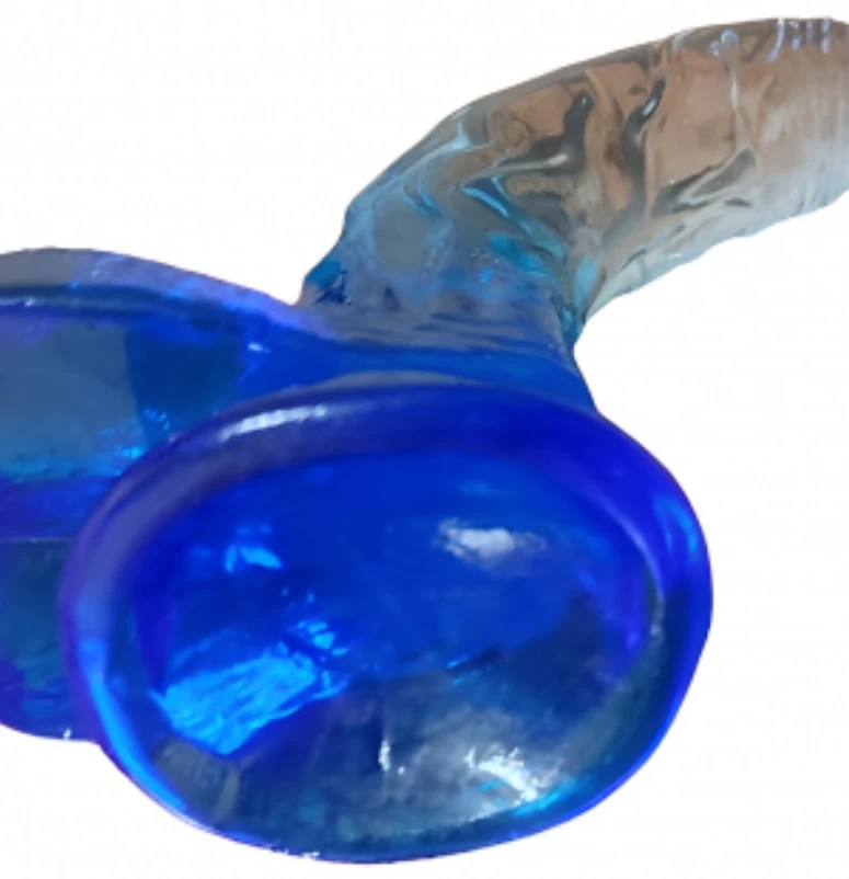 Dương vật trong suốt siêu mềm cong nhiều màu