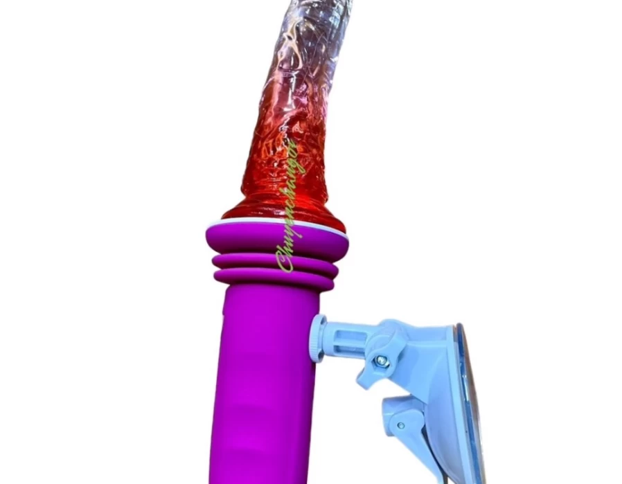 Đế gắn dương vật rung thụt pin sạc(tặng kèm dương vật nhiều màu)