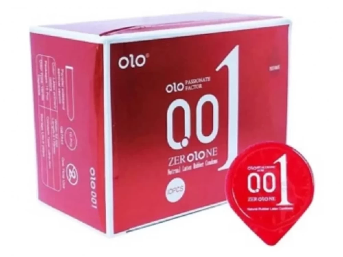 Bao cao su Olo siêu mỏng 0.01mm hộp 10 bao truyền nhiệt
