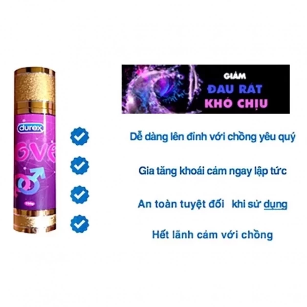 Gel bôi trơn Durex Love tăng khoái cảm, kéo dài thời gian
