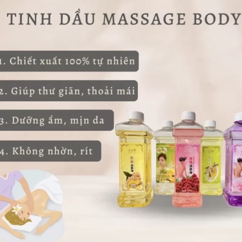 Tinh dầu Gừng Massage body 500ml