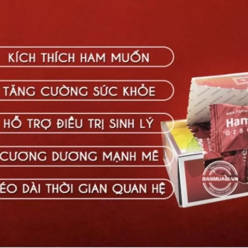 Kẹo Hamer Mỹ chính hãng chống xuất tinh sớm 32 viên