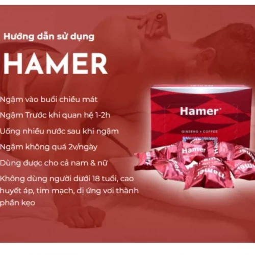 Kẹo Hamer Mỹ chính hãng chống xuất tinh sớm 32 viên