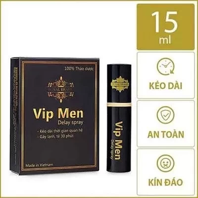 Chai xịt Vip Men chống xuất tinh sớm