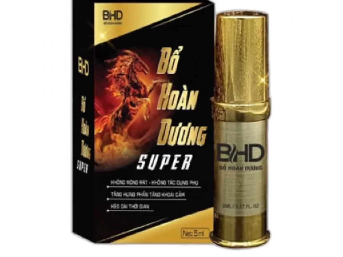 Chai xịt tăng hưng phấn, chống xuất tinh sớm Bổ Hoàn Dương Supre 5ml