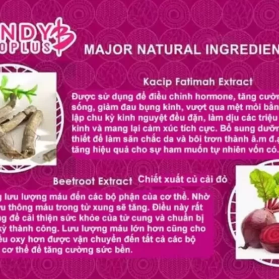 Kẹo Sâm KD SINH LÝ NỮ chính hãng mỹ hộp 8 viên