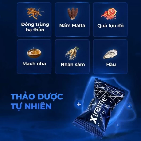 Kẹo Sâm Xtreme Mỹ chính hãng tăng cường sinh lý 30 viên