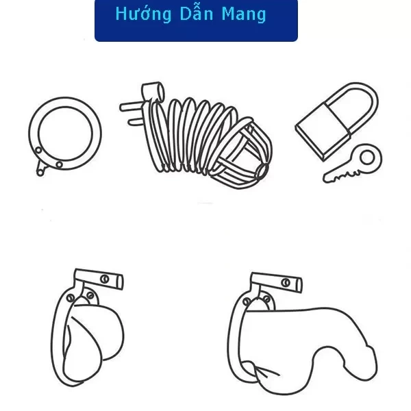 Khóa dương vật inox không rỉ