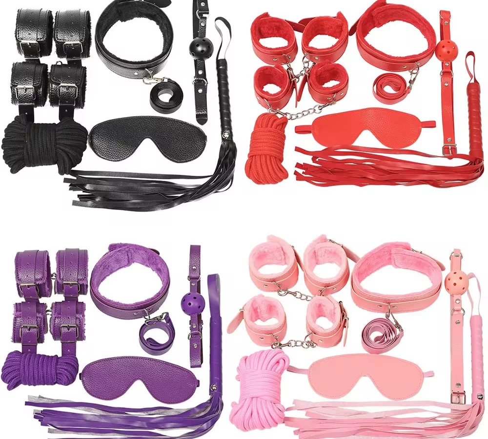 Bộ bạo dâm 7 món 2 lớp chất liệu vải