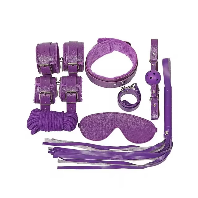 Bộ bạo dâm 7 món 2 lớp chất liệu vải