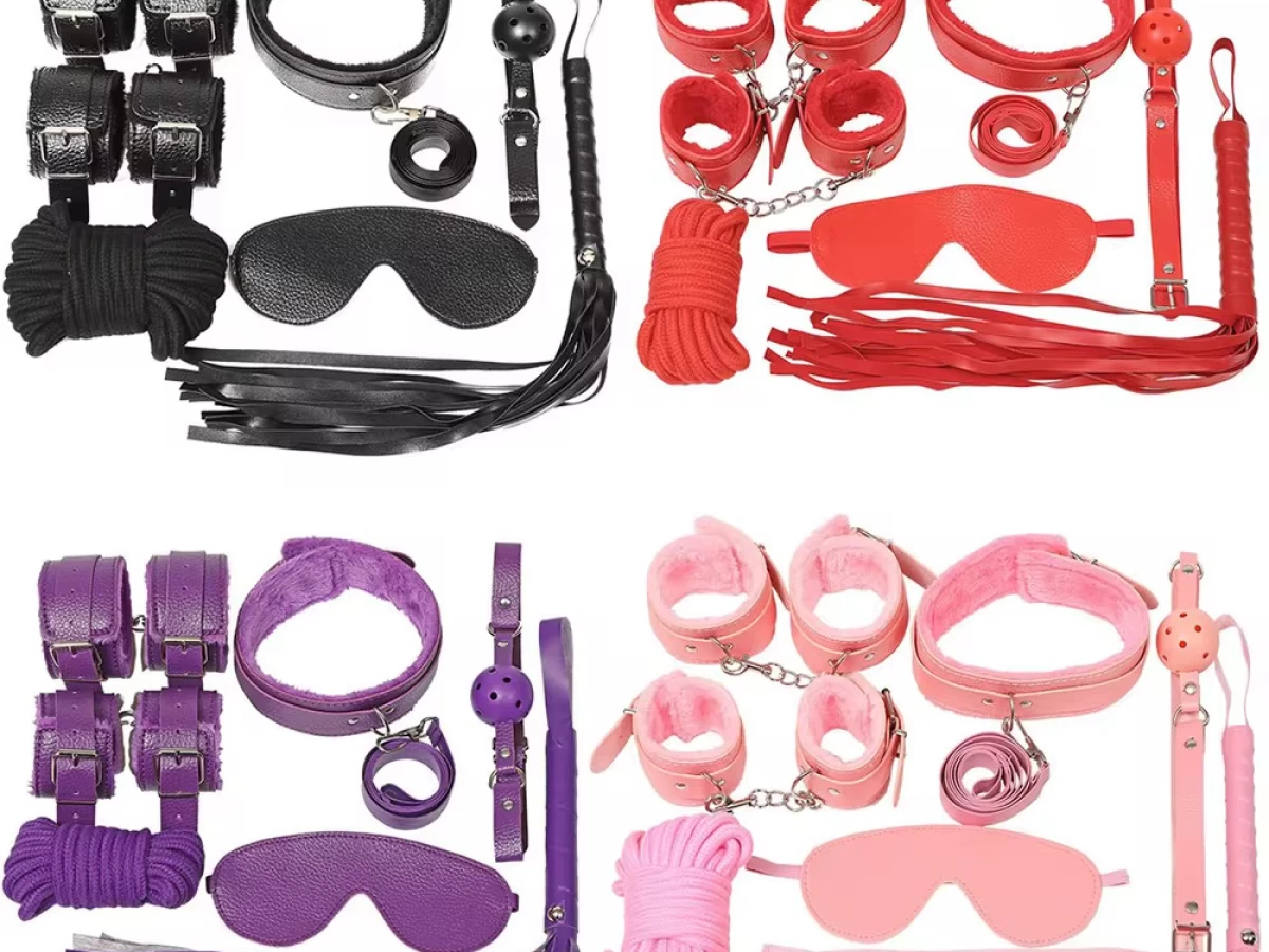 Bộ bạo dâm 7 món 2 lớp chất liệu vải