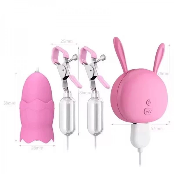 Trứng rung kẹp ti Sex party độc lạ kích thích