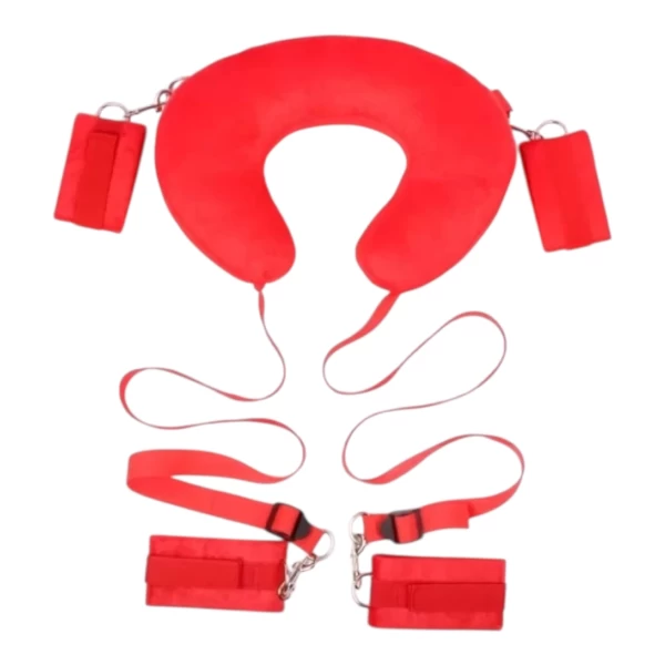 Bộ bạo dâm khóa tay chân có gối kê đầu êm ái