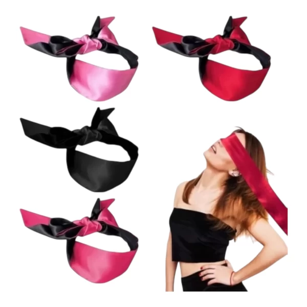 Băng đô bịt mắt vải lụa satin mềm mại