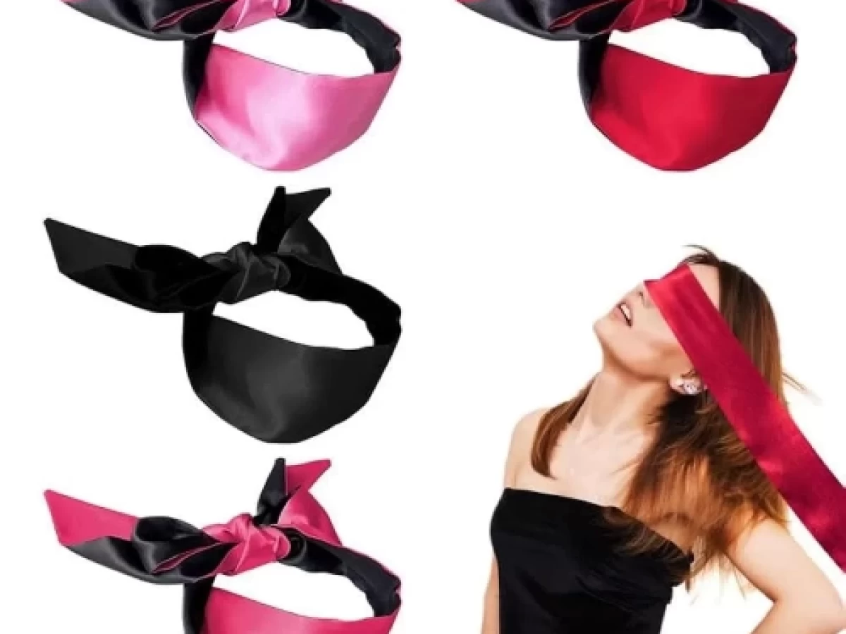 Băng đô bịt mắt vải lụa satin mềm mại