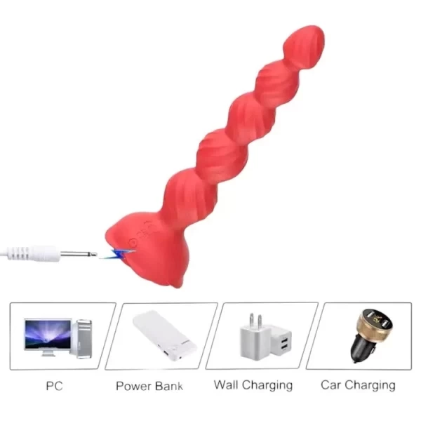 Kích hậu hoa hồng rung 10 chế độ có điều khiển từ xa