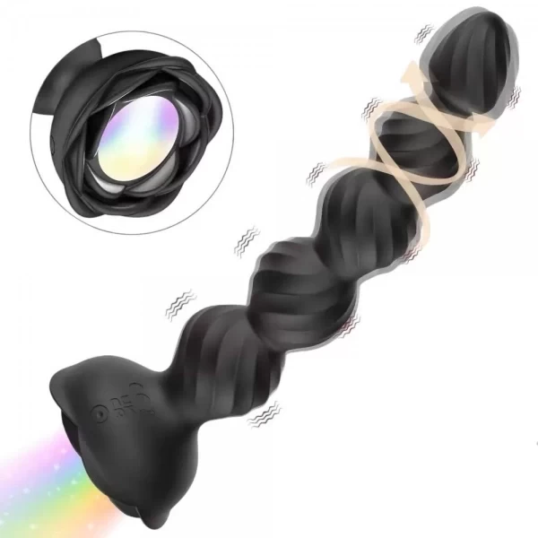 Kích hậu hoa hồng rung 10 chế độ có điều khiển từ xa