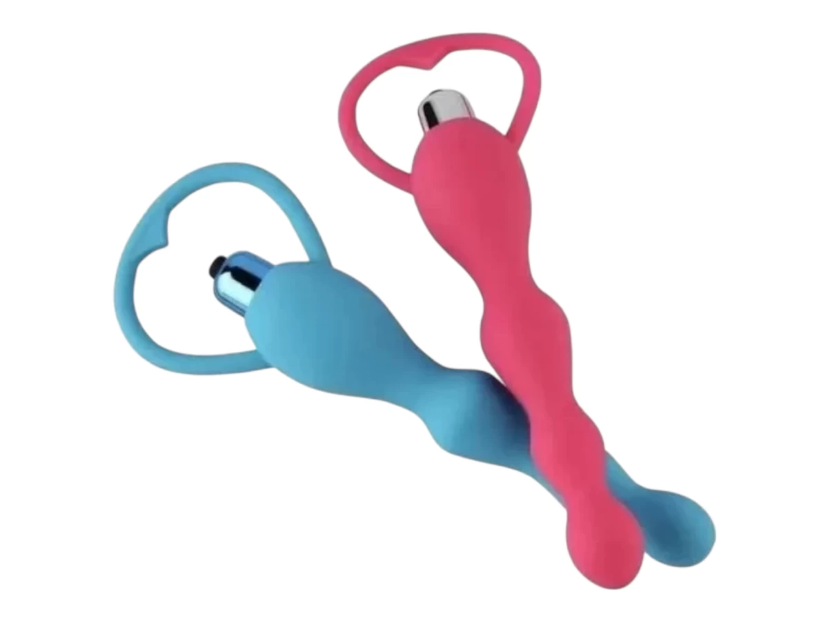 Dụng cụ mát xa hậu môn trái tim rung mạnh mẽ