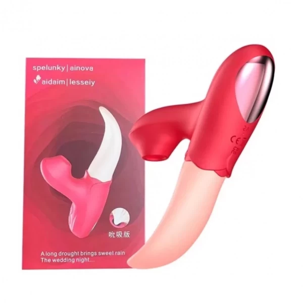 Lưỡi Hoa Hồng liếm hút rung cực mạnh LHH24