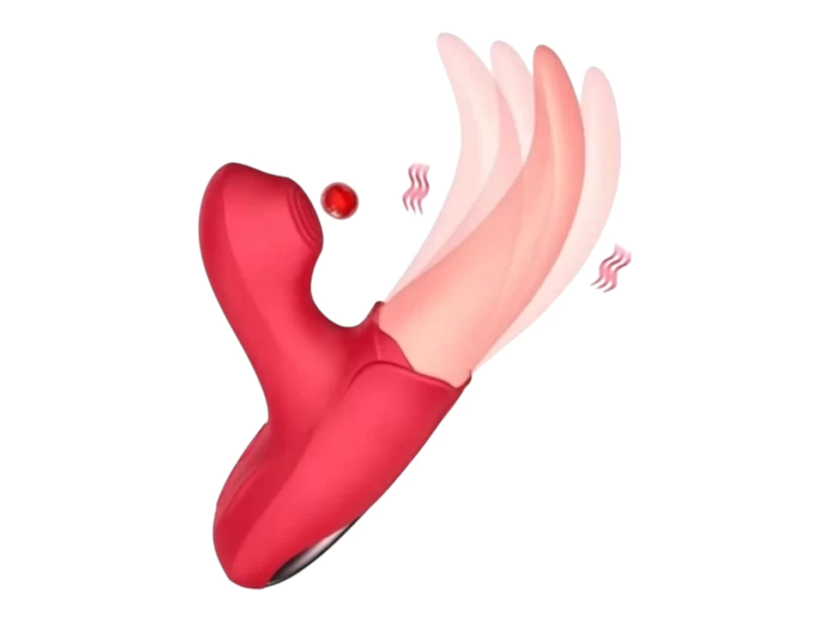 Lưỡi Hoa Hồng liếm hút rung cực mạnh LHH24