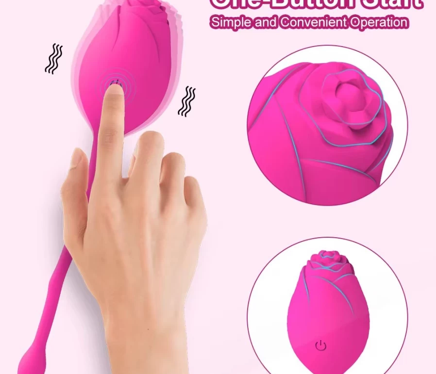 Trứng rung tình yêu hoa hồng điều khiển từ xa