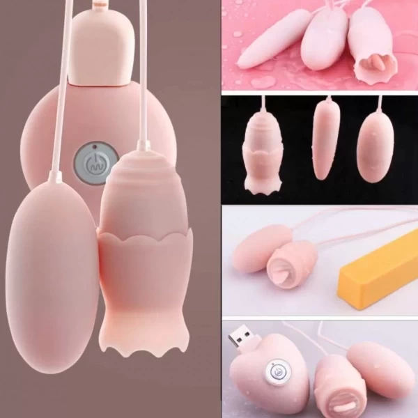 Trứng rung trái tim 3 đầu liếm, rung cực mạnh