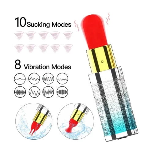 Trứng rung ngụy trang thỏi son mini rung cực đã 2 đầu phụ