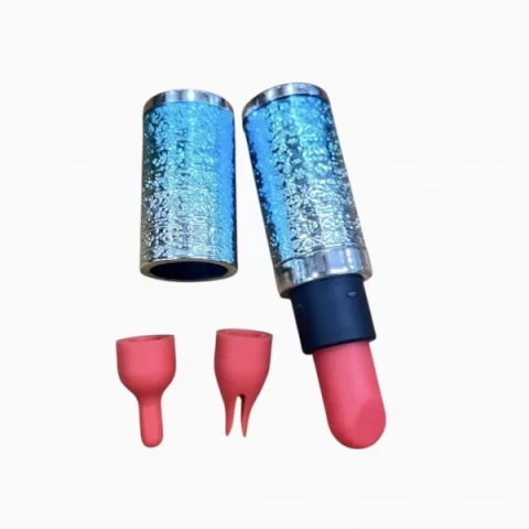 Trứng rung ngụy trang thỏi son mini rung cực đã 2 đầu phụ