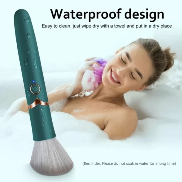 Máy massa điểm G rung 2 đầu ngụy trang hình cọ trang điểm