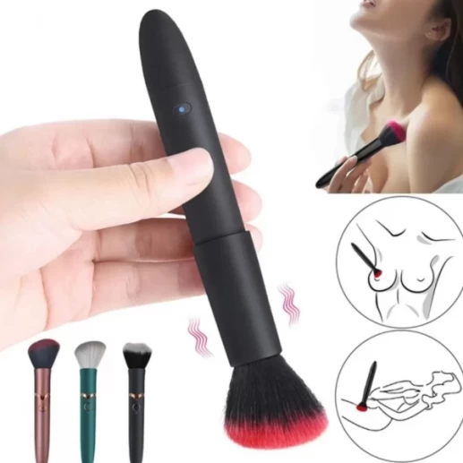 Máy massa điểm G rung 2 đầu ngụy trang hình cọ trang điểm