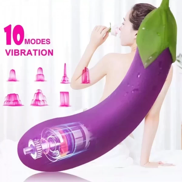 Máy Massage Cà Tím 10 Chế Độ