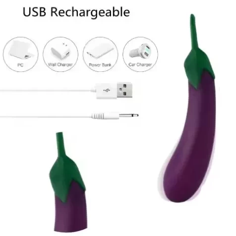 Máy Massage Cà Tím 10 Chế Độ