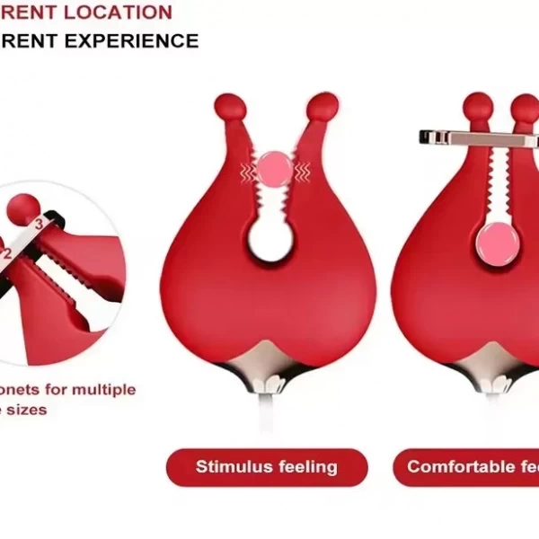 Chày rung - kẹp ngực 2 trong 1 siêu kích thích