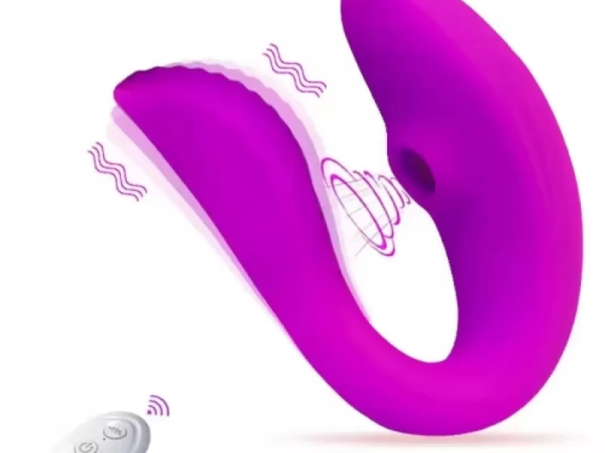 Máy massager rung hút hình chữ c điều khiển từ xa