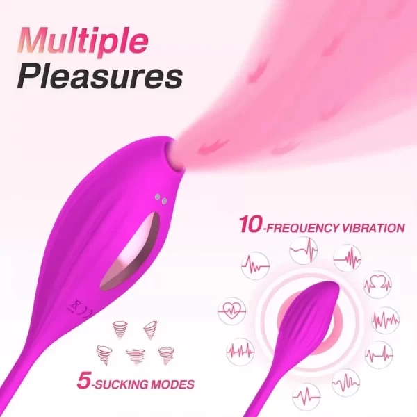 Máy mát xa 2 đầu rung hút mạnh mẽ